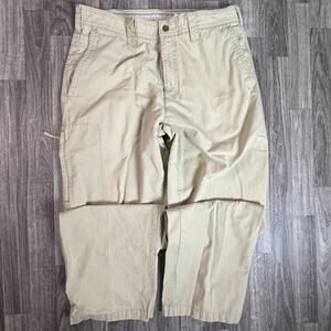 Columbia Sportswear Men’s Cotton Utility Pants Size 36x32 Beige Hidden Phone